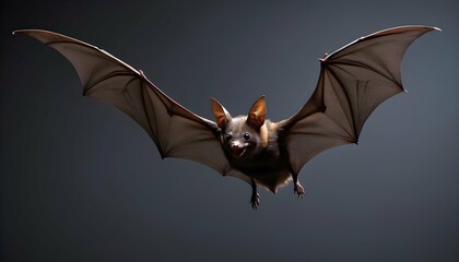 A Bat With Its Wings Extended Gliding Gracefully Upscaled 4
