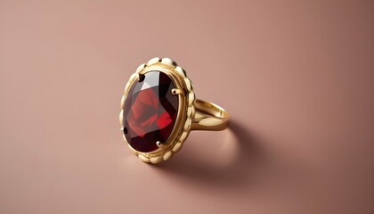 A Statement Cocktail Ring Featuring A Large Facet Upscaled 36