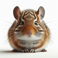 hamster on white background