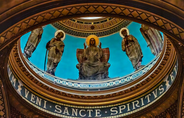 Dome Mary Saints Basilica Saint Pothin Church Lyon France - 800599015