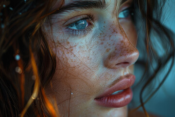 Heartfelt whispers exchanged in the quiet of the night, sharing secrets and desires. Concept of emotional vulnerability and trust. Generative Ai.