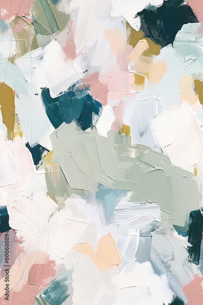 Poster this image is a vibrant mix of colors and brush strokes, creating a dynamic and abstract expression 