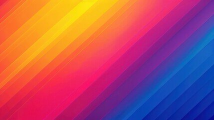 A dynamic image featuring bold diagonal rainbow gradients for a compelling visual design experience