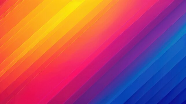 A dynamic image featuring bold diagonal rainbow gradients for a compelling visual design experience