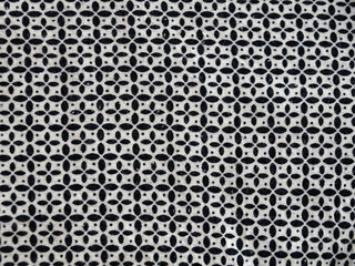 abstract monochrome dot pattern on textile fabric surface