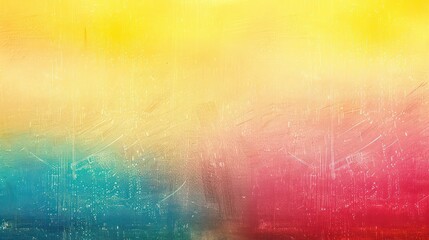 This image captures a mesmerizing abstract painting with a blend of rainbow colors and dynamic white streaks