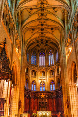 Basilica Altar Arches Saint Nizier Church Lyon France - 800605619