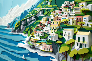 Amalfi Coast a paper cut masterpiece with serpentine roads and picturesque villages the essence of Italys coastline 