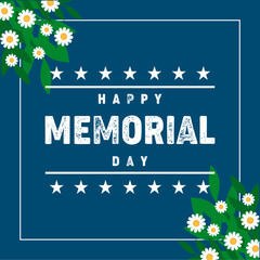 Memorial Day - Remember and Honor Poster. Usa memorial day celebration. American national holiday
