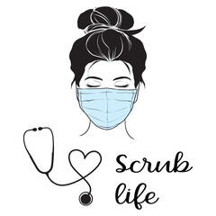 Nurse SVG , Nurse Quotes SVG, heart beat svg Doctor Svg, Nurse Superhero, Nurse Svg Heart, Nurse Life, Stethoscope, Cut Files For Cricut, Silhouette, nurse dress and element ,