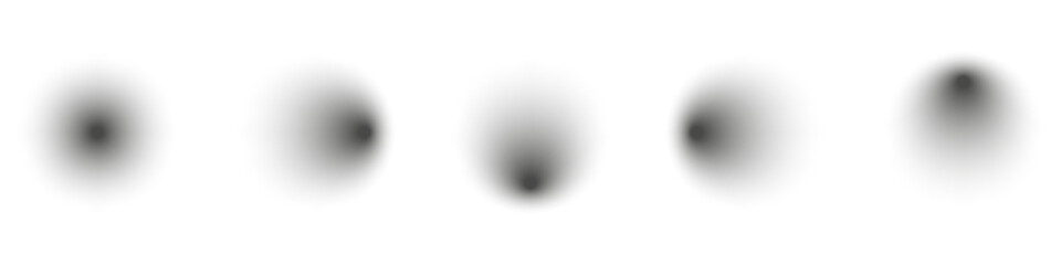 Realistic shadow effect isolated on transparent background Vector.