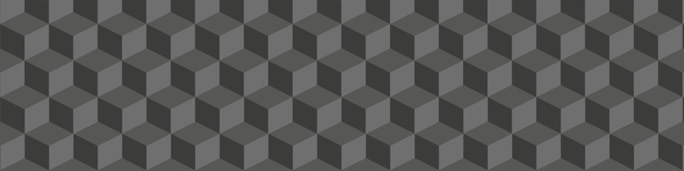 Cube seamless pattern, geometric line design, cube texture