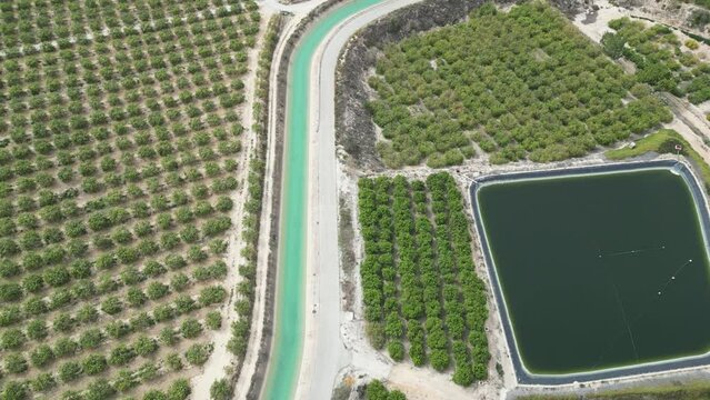 Water channel in Orihuela Costa, Alicante, Spain