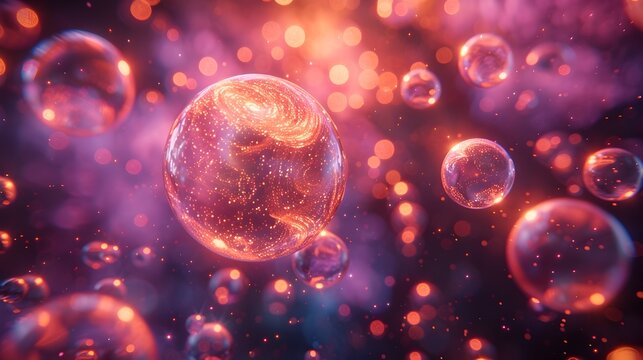 Stunning Cosmic Antihydrogen Orb A Visually Captivating of the Subatomic Realm