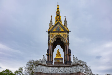 Architectural fragments of Prince Albert Memorial - Iconic, Gothic Memorial to Prince Albert (1876)...