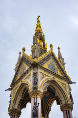 Architectural fragments of Prince Albert Memorial - Iconic, Gothic Memorial to Prince Albert (1876)...