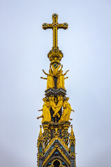 Architectural fragments of Prince Albert Memorial - Iconic, Gothic Memorial to Prince Albert (1876)...