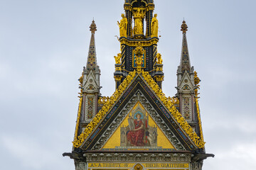 Architectural fragments of Prince Albert Memorial - Iconic, Gothic Memorial to Prince Albert (1876)...