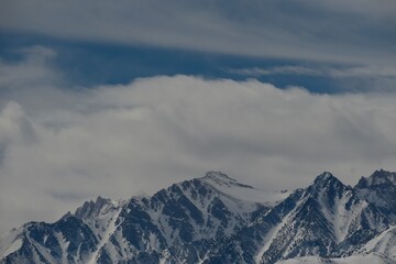 clouds over the mountain