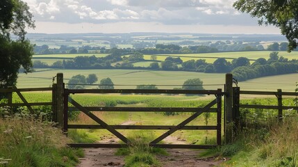 
Imagine standing before an open gate, gazing out at the picturesque English countryside spread out before you. It's early summer, and the Lincolnshire Wolds stretch out in gentle
