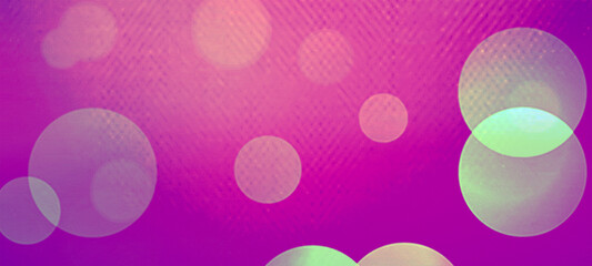 Pink bokeh widescreen background for Banner, Poster, celebration, event and various design works