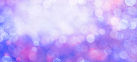 Purple bokeh widescreen background for Banner, Poster, celebration, event and various design works