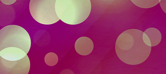 Pink bokeh widescreen background for Banner, Poster, celebration, event and various design works