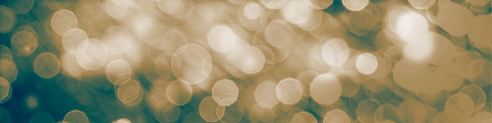 Green bokeh panorama background for Banner, Poster, celebration, event and various design works
