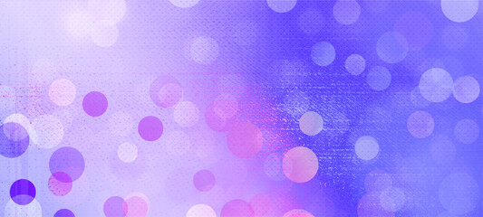 Blue bokeh widescreen background for Banner, Poster, celebration, event and various design works