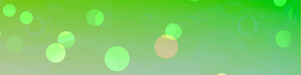 Green bokeh panorama background for Banner, Poster, celebration, event and various design works