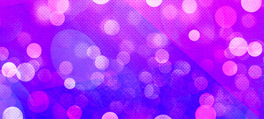 Purple bokeh widescreen background for Banner, Poster, celebration, event and various design works