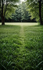 Obraz premium green grass meadow outdoor