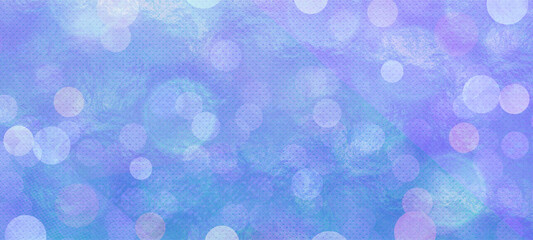 Blue bokeh widescreen background for Banner, Poster, celebration, event and various design works