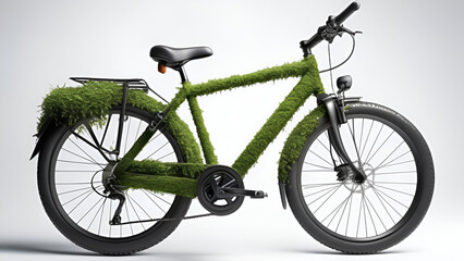 World Bicycle Day. Green bicycle. Environment preserve