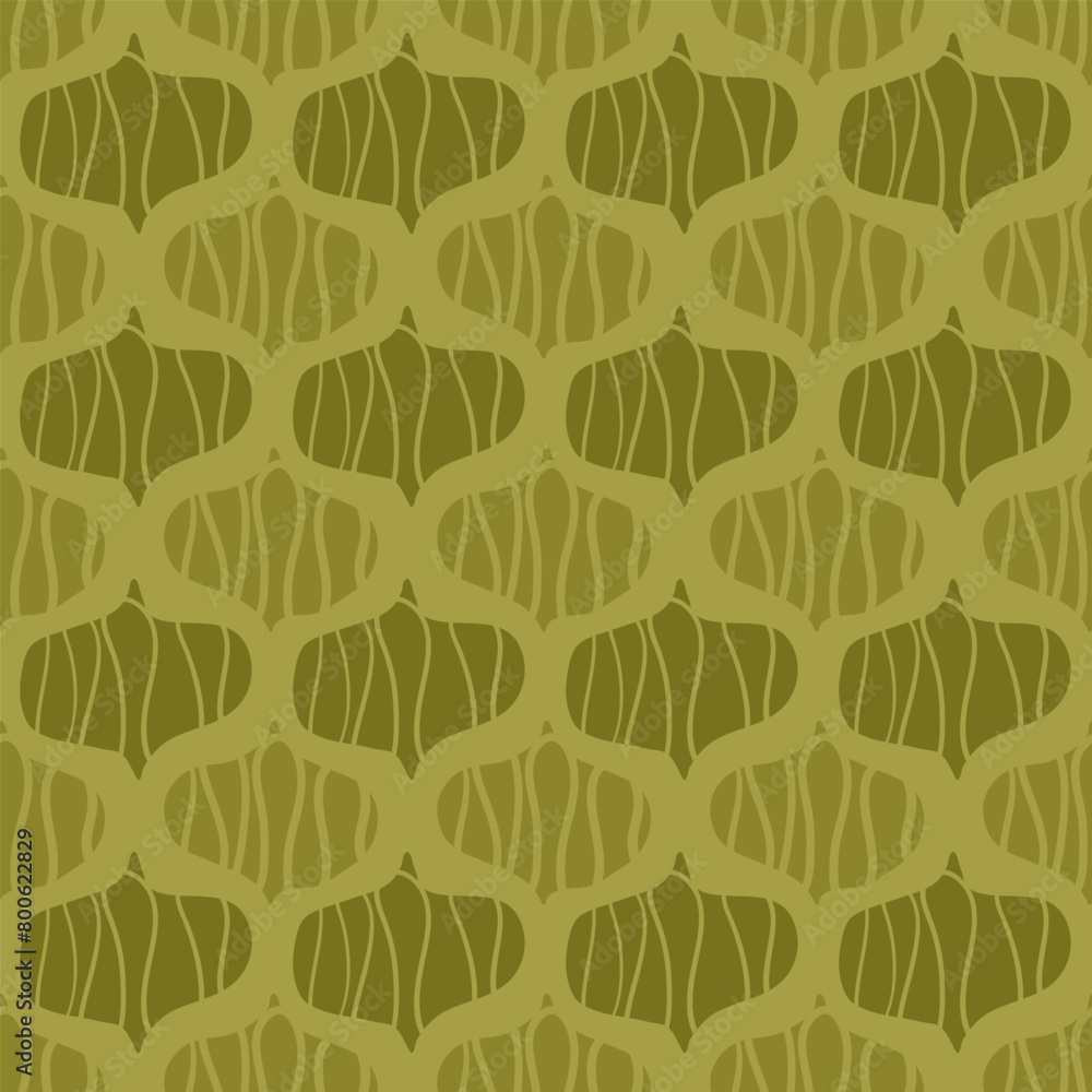 Aufkleber abstract shapes seamless pattern. scribble damask elements endless background. geometric modern repe