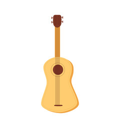 Naklejka premium Guitar Mexican musical tool. Festival traditional accessory. Vector hand drawn illustration isolated on white background.