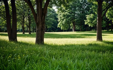 Obraz premium green grass meadow outdoor