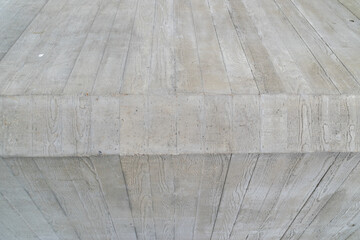 Concrete geometric pattern wall and floor. Abstract modern architecture detail.