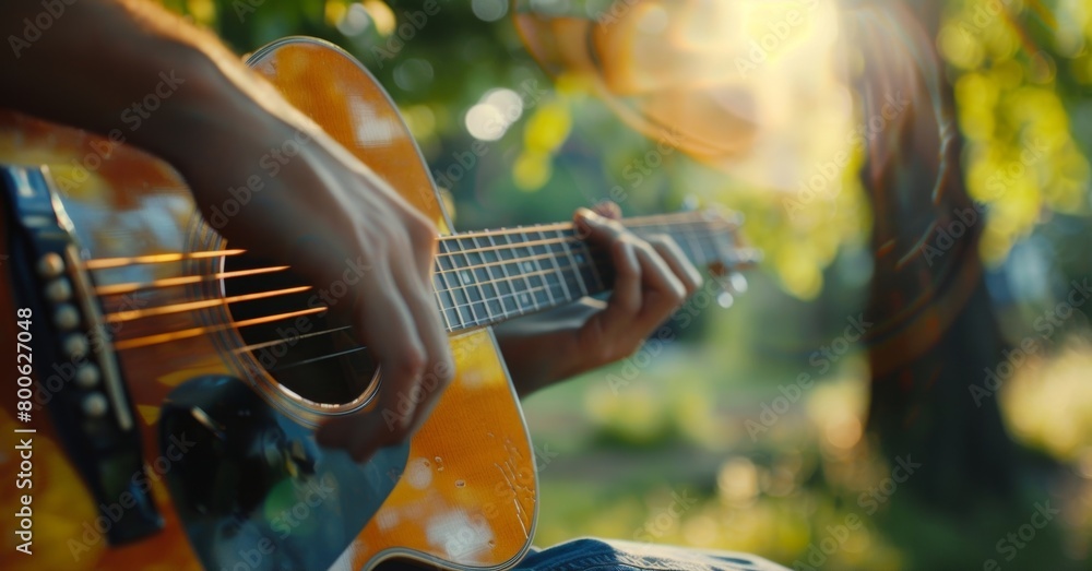Poster soft acoustic music plays in the background setting the mood for a relaxing and enjoyable afternoon.