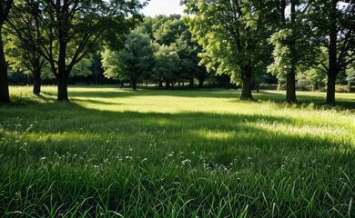 Obraz premium green grass meadow outdoor