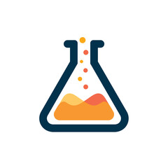 Lab vector logo template design.	
