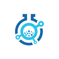 Lab vector logo template design.	
