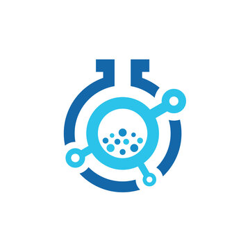 Lab vector logo template design.	
