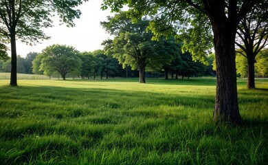 Obraz premium green grass meadow outdoor