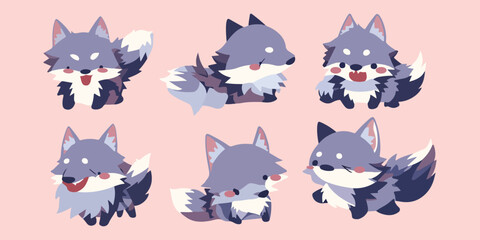 wolf clipart vector for graphic resources