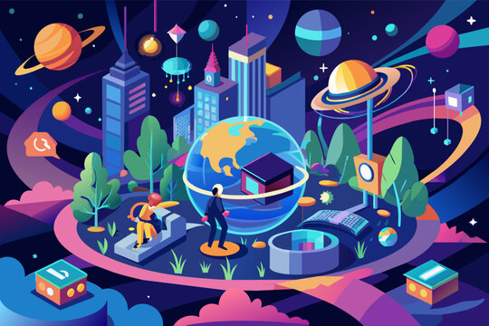 Virtual reality world with limitless possibilities