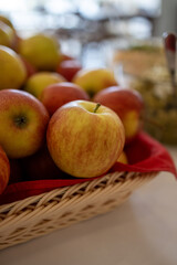 Naklejka na ściany i meble apples in a basket