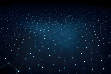 Abstract polygonal space low poly dark background with connecting dots and lines. Connection structure. Science background.