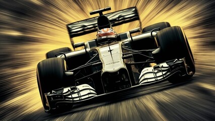 Formula one speed and precision motorsport racing competition