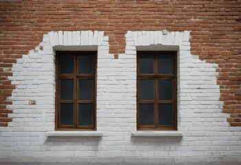 window brick wall White